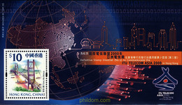 76059 MNH HONG KONG 2000 EXPOSICION SOBRE TELECOMUNICACIONES EN HONG KONG - Collections, Lots & Séries