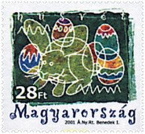 66481 MNH HUNGRIA 2001 PASCUA - Usati