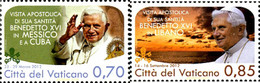 316204 MNH VATICANO 2013 VIAJES DEL PAPA BENEDICTO XVI - Usati