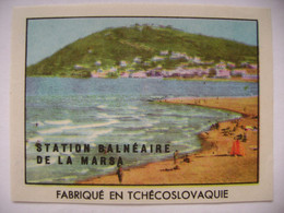 Tunisia - Station Balneaire De La MARSA / Seaside Resort - Larger Matchbox Label (8 X 6 Cm) Czechoslovakia Export - Zündholzschachteletiketten