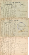 Montpellier (34) 3 Cartes D'un Sergent Du 166e D'inf. De L'hôpital Complémentaire N° 10 Salle 43 En Mai 1918 - Guerre De 1914-18