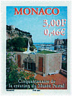 61478 MNH MONACO 2000 50 ANIVERSARIO DEL MUSEO POSTAL - Other & Unclassified