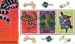 74201 MNH IRLANDA 2001 AÑO LUNAR CHINO - AÑO DE LA SERPIENTE - Collezioni & Lotti