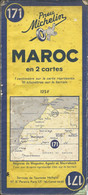 MICHELIN - ANCIENNE CARTE AU 1/1.000.000 - MAROC PARTIE SUD - N° 171 - EDITION 1948 - Cartes Routières