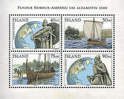 49218 MNH ISLANDIA 2000 DESCUBRIMIENTO DE AMERICA DEL NORTE POR LOS VIKINGOS EN EL AÑO 1000 - Collections, Lots & Series