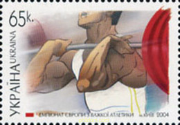 149147 MNH UCRANIA 2004 CAMPEONATOS EUROPEOS DE HALTEROFILIA - Weightlifting