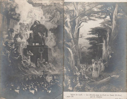 SALON 1908 LES REVOLTES DANS LA FORET DE TENIEL EL HALL PAR G CLAIRIN + LA MUSIQUE PAR JEAN PAUL LAURENS - Pittura & Quadri