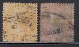 2 Diff., Shades, Two Annas, (SG 43 & 44), British East India Used 1856 - 1864, - 1854 Britische Indien-Kompanie