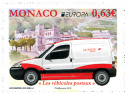 302536 MNH MONACO 2013 EUROPA CEPT 2013 - VEHICULOS POSTALES - Sonstige & Ohne Zuordnung