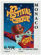 104248 MNH MONACO 2003 27 FESTIVAL DEL CIRCO DE MONTECARLO - Otros & Sin Clasificación