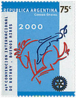 75798 MNH ARGENTINA 2000 91 CONVENCION INTERNACIONAL DEL ROTARY CLUB - Gebruikt