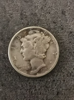 10 CENTS / 1 MERCURY DIME ARGENT 1942 PHILADELPHIE USA / SILVER - 1916-1945: Mercury (kwik)