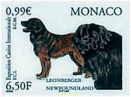 76857 MNH MONACO 2001 EXPOSICION CANINA INTERNACIONAL - Sonstige & Ohne Zuordnung