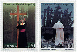 76722 MNH POLONIA 2000 60 ANIVERSARIO DE LA MASACRE DE OFICIALES POLACOS EN KATYN - Sin Clasificación