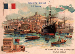 CHROMO / BISCUITS PERNOT / LES GRANDS PORTS DU MONDE / MARSEILLE - Pernot