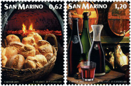 167261 MNH SAN MARINO 2005 EUROPA CEPT 2005 - GASTRONOMIA - Usati