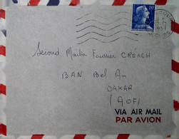 M 6 Lettre Ban Dakar - Poste Aérienne Militaire