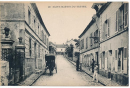 CPA. SAINT MARTIN DU TERTRE (95.Val D'Oise) Carriole Avec Cheval Dans Une Des Rues - Saint-Martin-du-Tertre