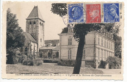 CPA. SAINT BRICE SOUS FORET (95.Val D'Oise) L'église Et La Maison De Convalescence. Circulé En 1942 - Saint-Brice-sous-Forêt