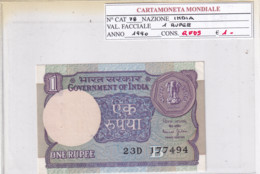 INDIA 1 RUPEE 1990 P78 - India