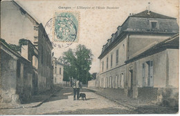 CPA. GARGES LES GONESS  (95.Val D'Oise) L'hospice Et L'école Duvivier. Chasseur, Son Fusil Et Son Chien. Circulé En 1909 - Garges Les Gonesses