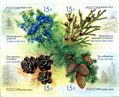 308358 MNH RUSIA 2013 FRUTOS DEL BOSQUE - Usati