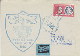 Arctic USA Operation USNS Northwind Bering Sea Patrol Cover  Ca Cutter Northwind 3 AUG 1963 (RD215) - Expéditions Arctiques