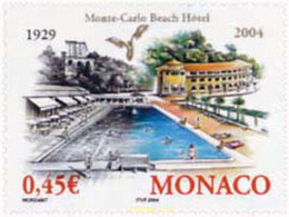 142041 MNH MONACO 2004 75 ANIVERSARIO DEL MONTECARLO BEACH HOTEL - Otros & Sin Clasificación