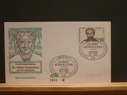 101/279  FDC ALLEMAGNE - Albert Schweitzer