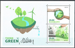 Martin Mörck. Denmark 2016. CEPT. "Think Green". Michel Bl.63 MNH. Signed.- - Blokken & Velletjes
