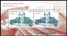 Martin Mörck. Denmark 2021. 100 Anniv Czeslaw Slania. MNH. Signed. - Hojas Bloque