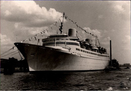 ! Foto Kreuzfahrtschiff, Ship, Kungsholm, 1968, Hamburg, Cruiseship - Paquebots