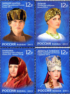 272924 MNH RUSIA 2011 SOMBREROS TRADICIONALES DEL NORTE DE RUSIA - Gebraucht