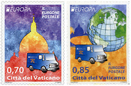 304128 MNH VATICANO 2013 EUROPA CEPT 2013 - VEHICULOS POSTALES - Usados