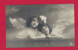 XA1210  JEUNE FILLE  FILLETTE , ENFANT, GIRL , FAMOUS GRETE REINWALD & SISTER HANNI AS XMAS ANGELS - Portraits