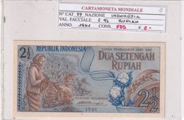 INDONESIA 2 1/2 RUPIAH 1961 P79 - Indonésie