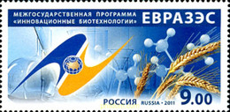 272935 MNH RUSIA 2011 COMUNIDAD ECONOMICA EURASIANA - Usati