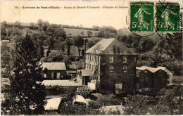 CPA PONT-d'OUILLY Env - Route De Mesnil-Villement Filature Du Bateau (1257780) - Pont D'Ouilly