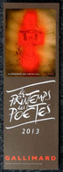 Marque-page Signet : Le Printemps Des Poetes 2013 Gallimard - Bookmarks