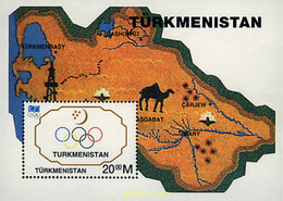 52450 MNH TURKMENISTAN 1994 CENTENARIO DEL COMITE OLIMPICO INTERNACIONAL - Turkménistan