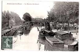 Montceau Les Mines Saone Loire Bassin Du Canal Bateau Lavoir 1910 état Superbe - Montceau Les Mines