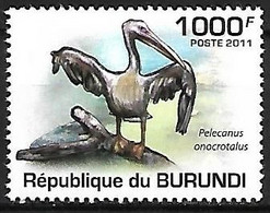 Burundi - MNH ** 2011 : Great White Pelican  -  Pelecanus Onocrotalus - Pélicans