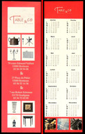 Marque-page Signet : Table & Co Calendrier - Bookmarks