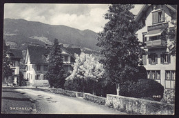 1910 In Sachseln Gestempelte AK: Ansicht, Strasse In Sachseln - Sachseln