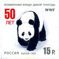 272930 MNH RUSIA 2011 CINCUENTENARIO DE LA WWF - Usados