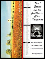 Marque-page Signet : Librairie Les Volcans - Mini Calendrier Trimestriel - Bookmarks