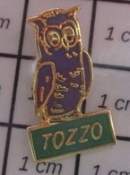 1420 Pin's Pins / Beau Et Rare / ANIMAUX / OISEAU RAPACE NOCTURNE CHOUETTE HIBOU TOZZO - Animaux