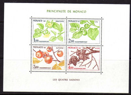 Monaco - 1981 - BF Les Quatre Saisons Du Plaqueminier   -  Neufs** - MNH - Blocs