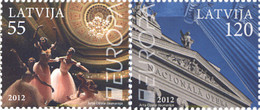 275532 MNH LETONIA 2012 EUROPA CEPT 2012 - TURISMO - Danza