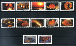 2012 FRANCIA SET USATO 5269/5280 Il Fuoco Nella Vita Quotidiana - Used Stamps